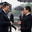 Wiktor Janukowycz i Dmitrij Miedwiediew podczas wizyty rosyjskiego prezydenta na Ukrainie, maj 2010 