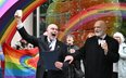 Ryszard Ziobro (P) i Tomasz Kwietko-Bębnowski (L) odebrali transkrypcję aktu małżeństwa jeszcze w ma