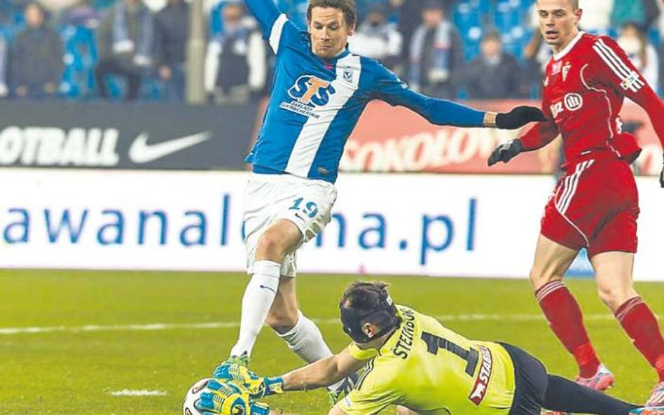 Kaspar Hamalainen był najlepszym piłkarzem meczu Lecha z Górnikiem Zabrze