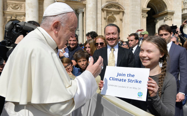 Papież podziękował nastolatce za walkę o środowisko