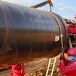 Robotnicy budowlani pracują na odcinku Qinhuangdao gazociągu Siła Syberii w mieście Qinhuadao w prow