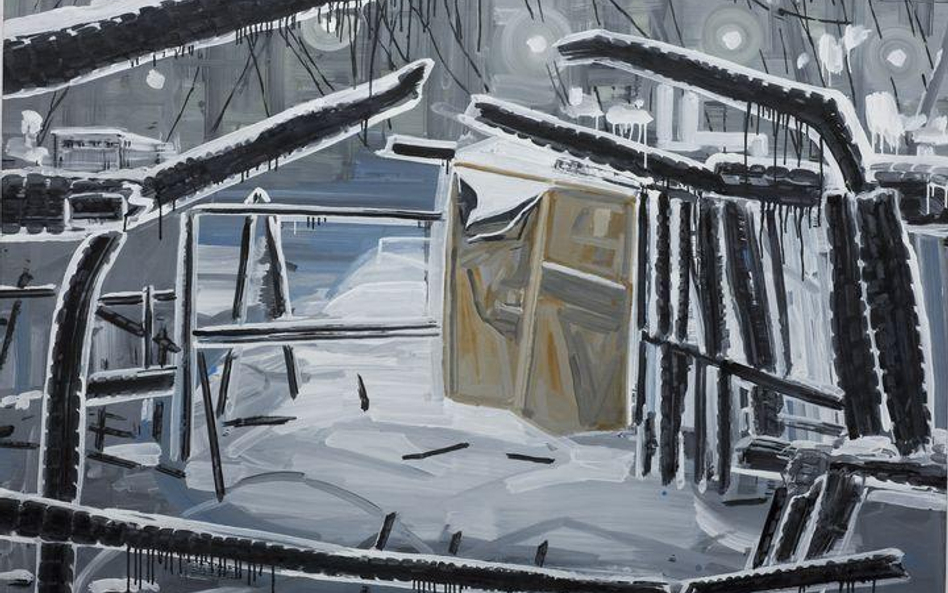 Adam Adach, "Safe", 2009, na wystawie w Norwich