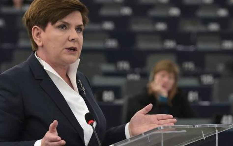 Premier Beata Szydło podczas debaty Parlamentu Europejskiego na temat sytuacji w naszym kraju Polacy