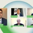 Uczestnicy debaty „Strategia redukcji emisji CO2 – zielona transformacja firm. Plany, priorytety i k