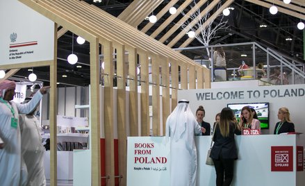 Polski pawilon na targach książki w Abu Zabi. To największa tego typu impreza w świecie arabskim, kt