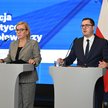 Paulina Hennig-Kloska, minister klimatu i środowiska, oraz Miłosz Motyka, minister energii