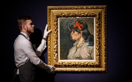 'Portrait de femme: buste, profil gauche' Vincent Van Gogh