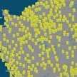 Mapa miejsc, gdzie odbywać się będą blokady dróg we Francji