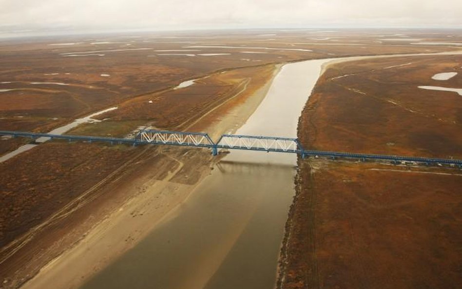 Most przez rzekę Juribej Fot. Gazprom