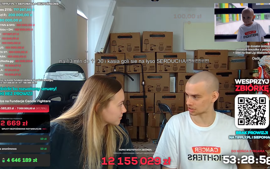 Streamerka Kasix i inicjator akcji Łatwogang