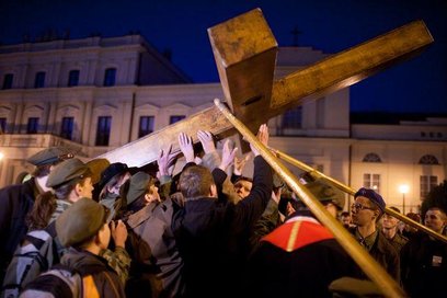 Droga Krzyżowa w Wielki Piątek w Warszawie