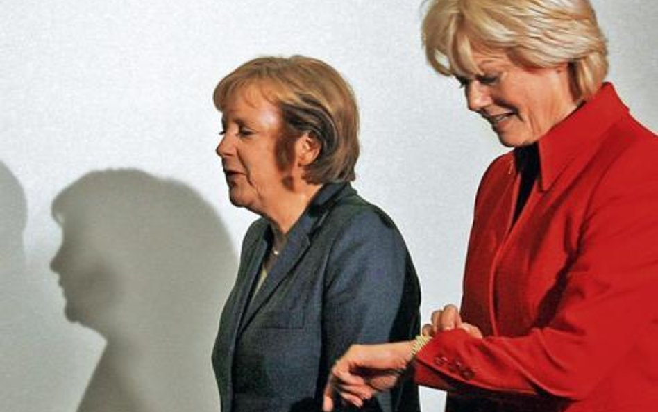 Kanclerz Angela Merkel i Erika Steinbach