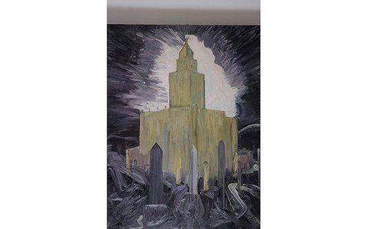 „Świątynia Opatrzności”, 1985, olej na płótnie