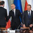 Prezydent Andrzej Duda i premier Donald Tusk na posiedzeniu Rady Gabinetowej