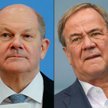 Zarówno Olaf Scholz, przywódca SPD (z lewej), jak i Armin Laschet, szef CDU, ogłosili zwycięstwo swo