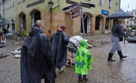 Kłodzko po przejściu fali powodziowej.