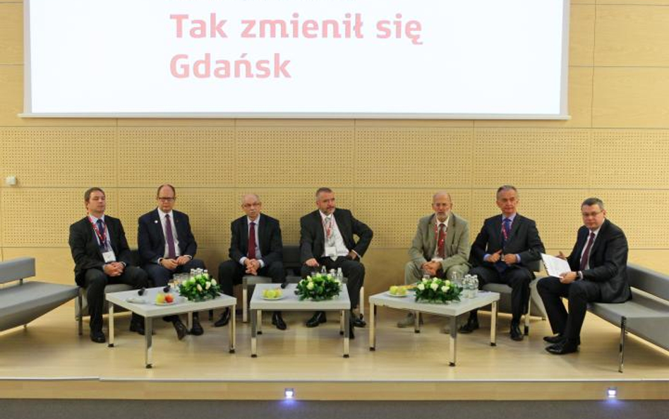 O potencjale i przyszłości Gdańska dyskutowali (od lewej): przedsiębiorca Maciej Grabski, prezydent 