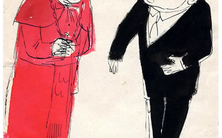 Jerzy Zaruba, Czerwone i Czarne [S. Wyszyń ski, W. Gomułka], 1957, nr inw. MK 9908