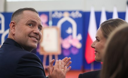 Prezydent RP Karol Nawrocki i pierwsza dama Marta Nawrocka (podczas inauguracji roku szkolnego 2025/