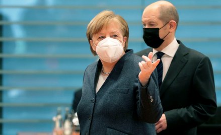 Angela Merkel i Olaf Scholz