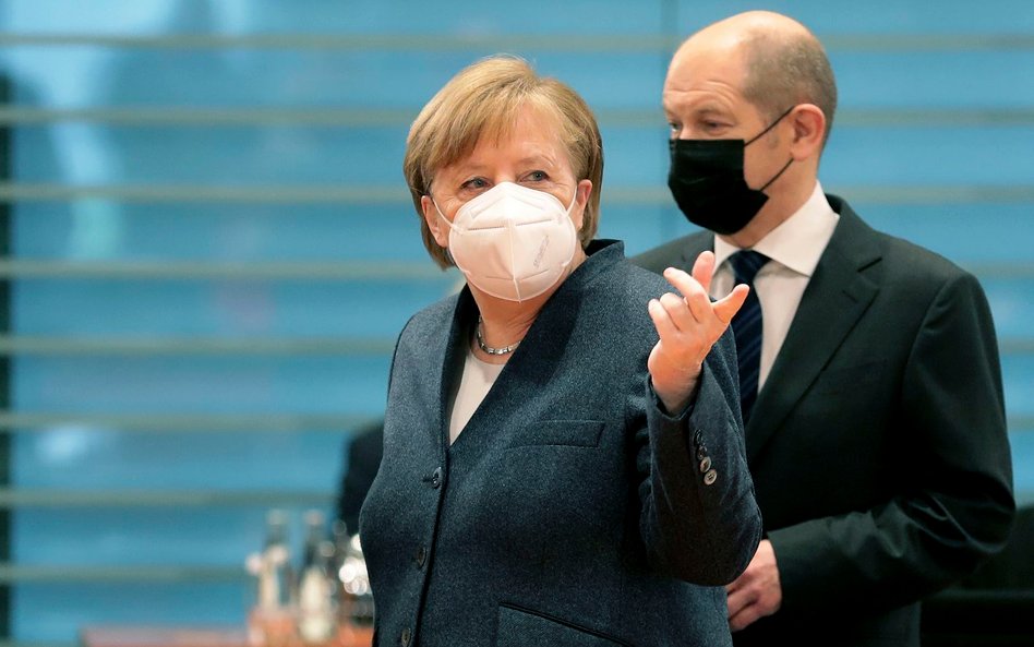 Angela Merkel i Olaf Scholz