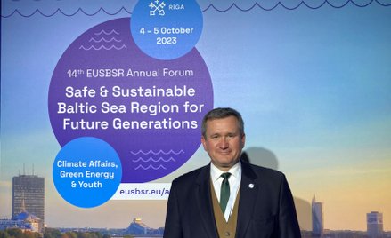 Grzegorz Poznański, dyrektor generalny Stałego Sekretariatu Rady Państw Morza Bałtyckiego na doroczn
