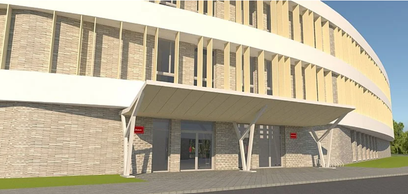 Projekt zakłada budowę trzykondygnacyjnego obiektu o zwartej bryle, wyposażonego w instalację fotowo