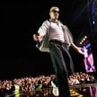 Raper Macklemore w czasie jednego z koncertów