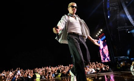 Raper Macklemore w czasie jednego z koncertów