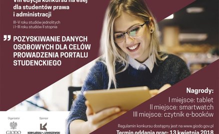 GIODO: VIII edycja konkursu na esej dla studentów