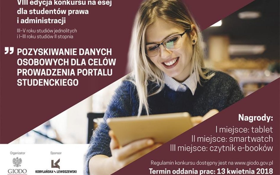 GIODO: VIII edycja konkursu na esej dla studentów
