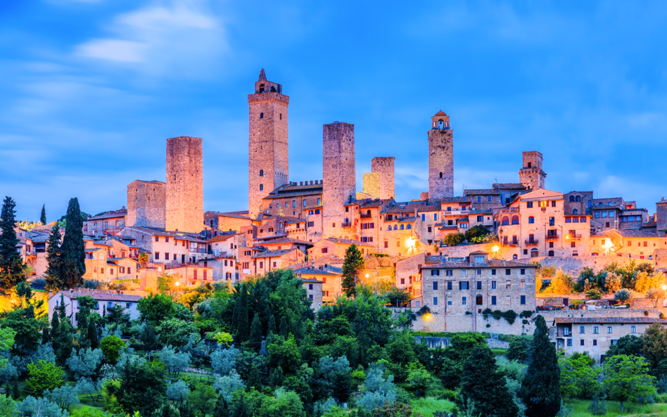 San Gimignano – jedno z najpiękniejszych miast włoskich, nazywane toskańskim Manhattanem. Opodal mia