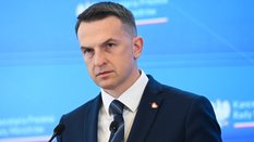 Rzecznik rządu Adam Szłapka po posiedzeniu Rady Ministrów w siedzibie KPRM w Warszawie