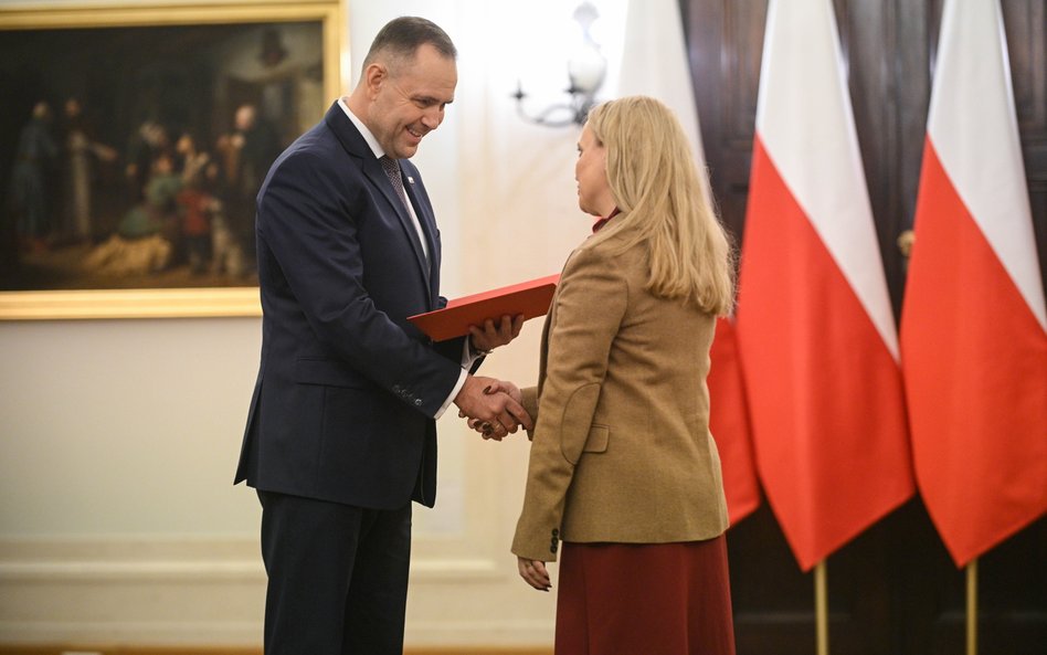 Prezydent Karol Nawrocki i ministra zdrowia Jolanta Sobierańska-Grenda