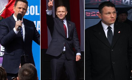 Rafał Trzaskowski, Karol Nawrocki i Sławomir Mentzen