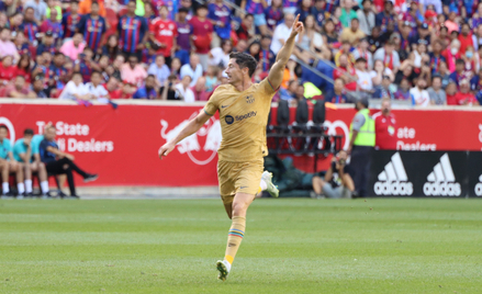 W meczu New York Red Bulls z Barceloną Lewandowski (na zdjęciu) nie był jedynym Polakiem na boisku. 
