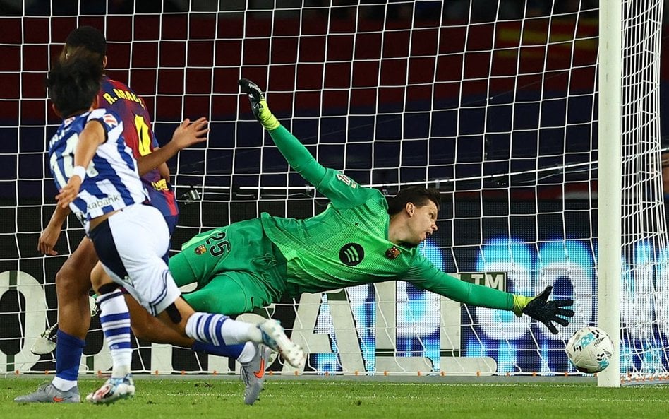 Wojciech Szczęsny zastąpił w bramce Barcelony kontuzjowane- go Joana Garcię