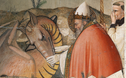 Według legendy papież Sylwester I pokonał Lewiatana i uwięził go w podziemiach Lateranu
