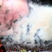 Kibice Legii Warszawa po wygranym 2:1 rewanżowym meczu 2. rundy eliminacyjnej piłkarskiej Ligi Europ