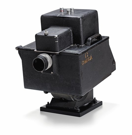 Kamera do fotofiniszu z igrzysk w Sankt Moritz i Londynie w 1948 r.