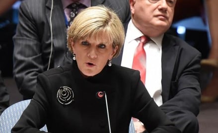 Julie Bishop, szefowa dyplomacji Australii, jeszcze w piątek krytykowała Rosję na spotkaniu Rady Bez
