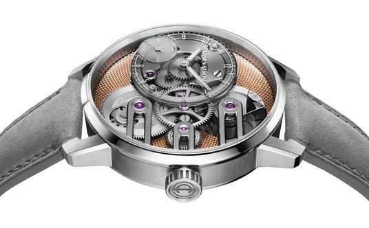 Armin Strom Gravity Equal Force Ultimate Sapphire Salmon.