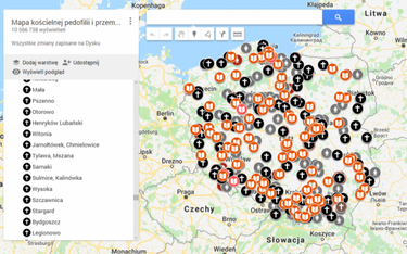Fundacja "Nie lękajcie się" jest autorem "mapy kościelnej pedofilii w Polsce"