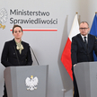 Warszawa, 26.02.2024. Minister sprawiedliwości, prokurator generalny Adam Bodnar oraz wceminister sp