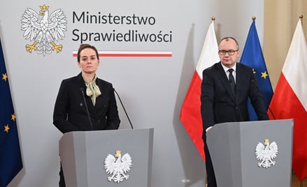 Warszawa, 26.02.2024. Minister sprawiedliwości, prokurator generalny Adam Bodnar oraz wceminister sp