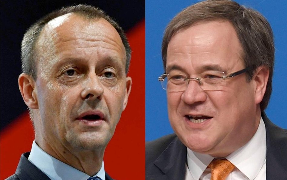 Friedrich Merz (po lewej) i Armin Laschet