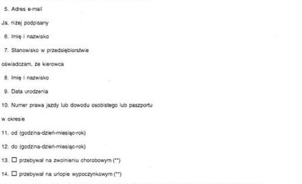 Świadectwo działalności