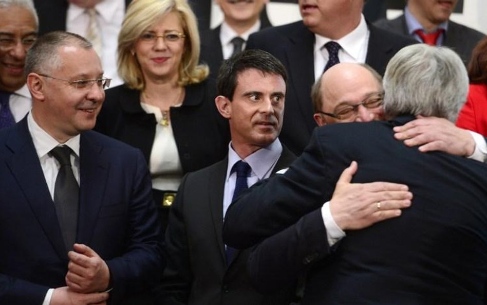 Sergei Stanishev, Manuel Valls, Felipe Gonzalez i Martin Schulz