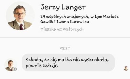 Działacz PiS zaatakował koordynatora akcji "Ratujmy Kobiety"