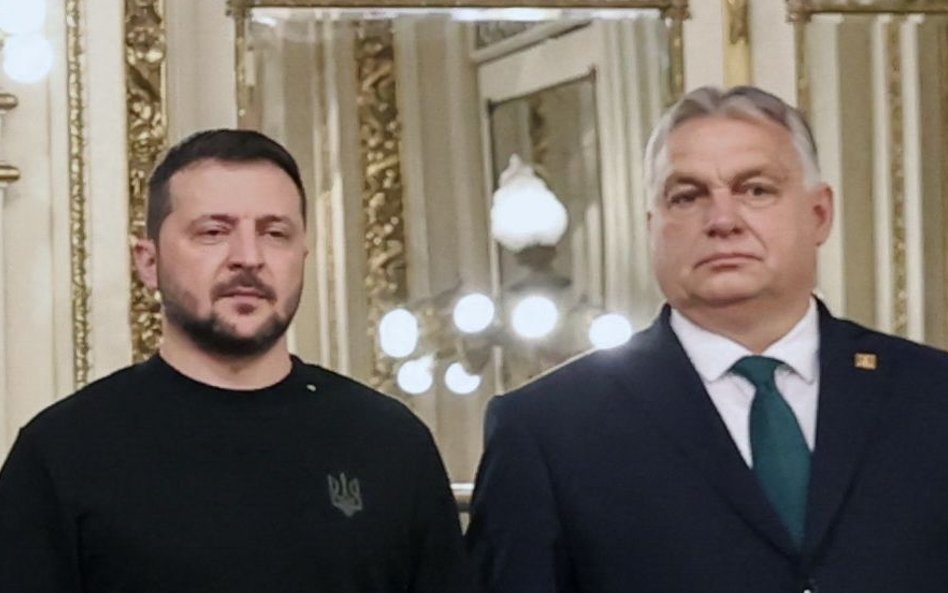 Prezydent Ukrainy Wołodymyr Zełenski i premier Węgier Viktor Orbán na inauguracji prezydenta Argenty